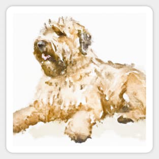 Watercolor Soft Coated Wheaten Terrier - Dog Lovers Sticker